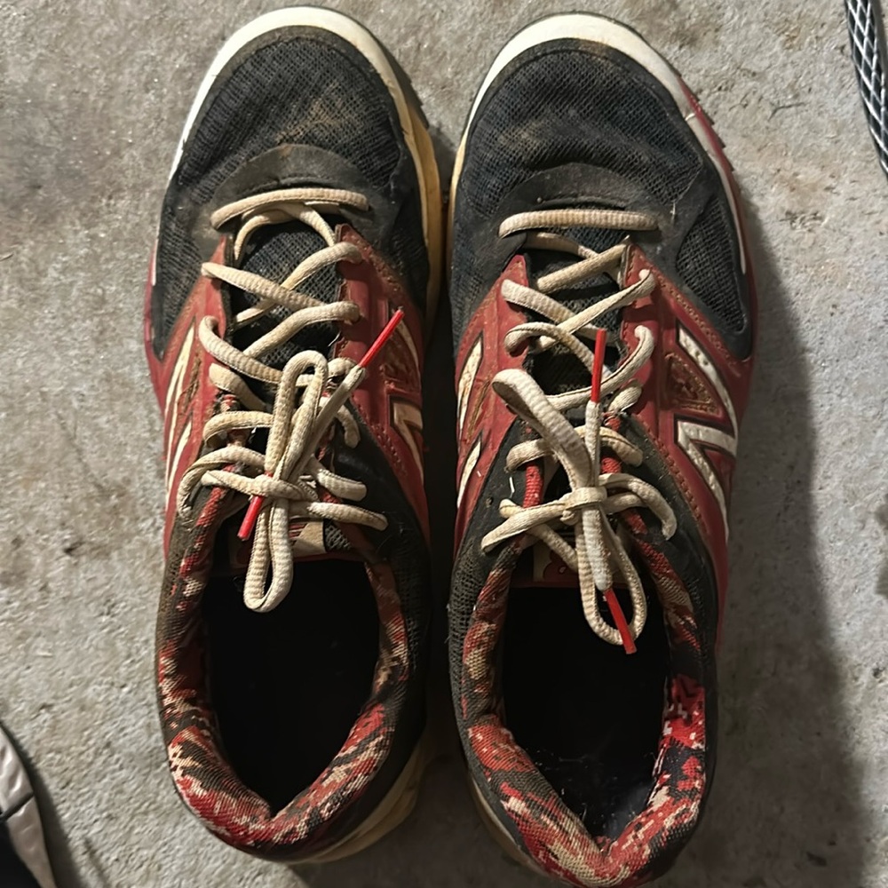 New Balance Red and Black Athletic Shoes